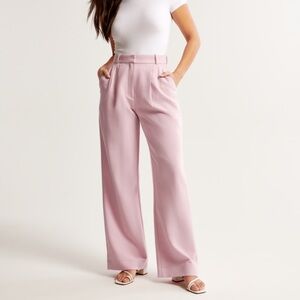 Abercrombie Curve Love Sloane Tailored Pants - Pink